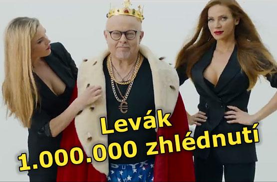 Videoklip k písni Levák překonal na portálu YouTube 1 000 000 zhlédnutí