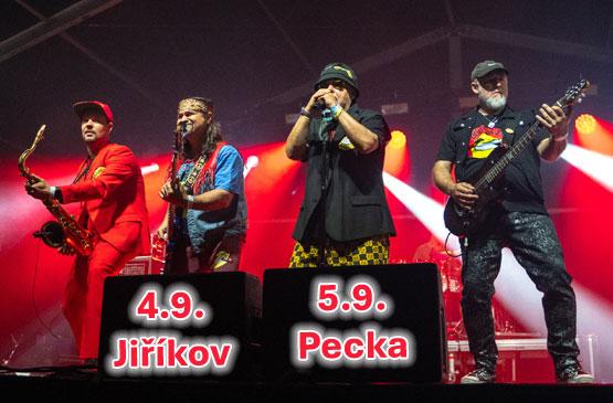 O víkendu nás čekají koncerty v rámci Tři sestry Open air tour, v pátek 4.9. v Jiříkově a v sobotu 5.9. v Pecce u Nové Paky