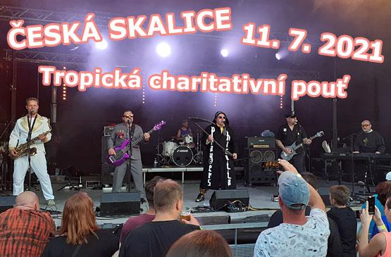 V neděli 11.7. zahrajeme v České Skalici na Tropické charitativní pouti