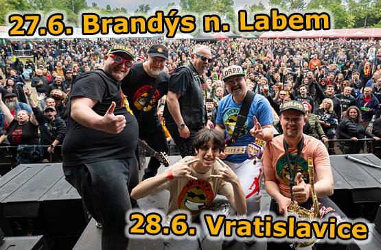 V pátek 27.6. se představíme v Brandýse nad Labem a v sobotu 28.6. zahrajeme ve Vratislavicích u Liberce