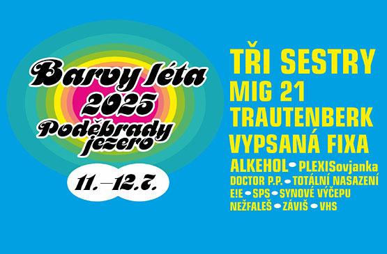 Ve dnech 11. - 12. 7. proběhne v Poděbradech tradiční festival Barvy léta, na kterém nemůžeme chybět