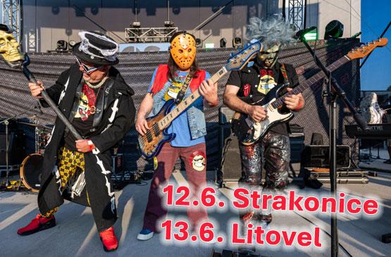 V pátek 12.6. vystoupíme ve Strakonicích a v sobotu 13.6. zavítáme do Litovle