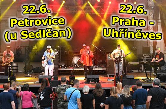 V sobotu 22.6. nás čeká dvoják, v Petrovicích u Sedlčan a v pražské Uhříněvsi