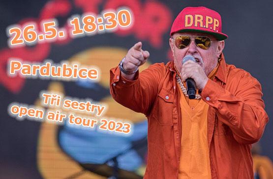 V pátek 26.5. vystoupíme v Pardubicích v rámci Tři sestry open air tour 2023