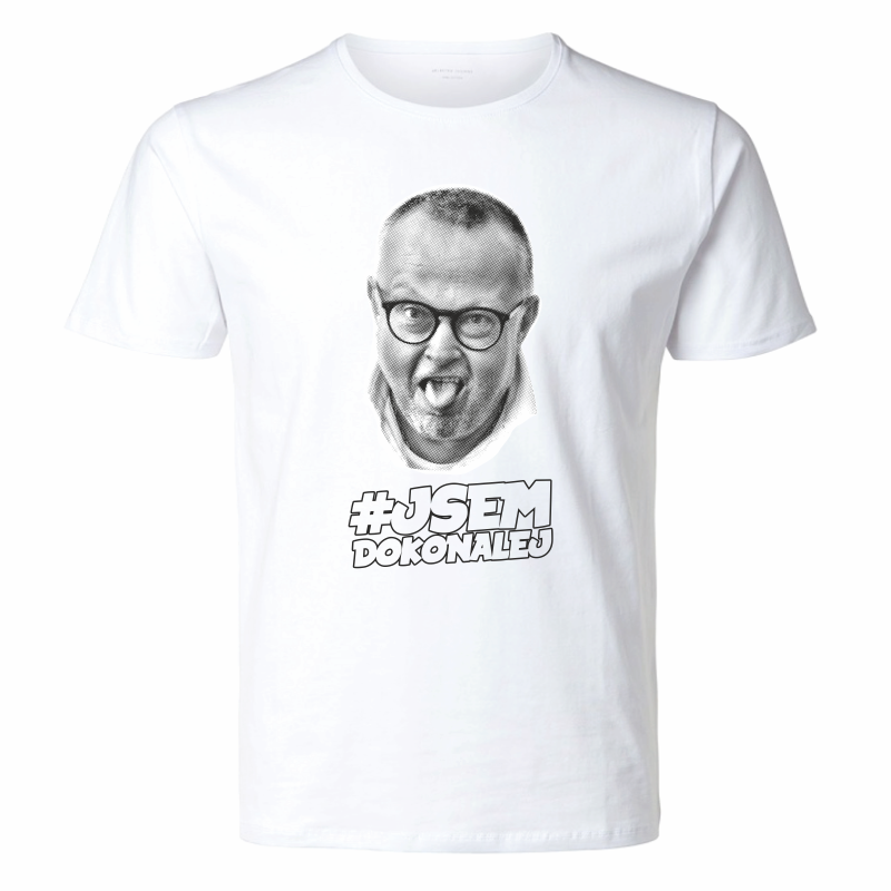 Tričko unisex Doctor P.P. - Jsem dokonalej - bílé